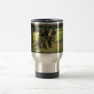 Three German Shepherds Travel Mug