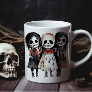Three Ghost Children Large Coffee Mug