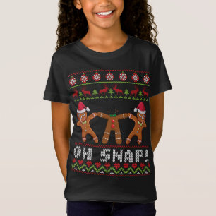 Three Gingerbreads Break Head Dabbing Together Oh  T-Shirt