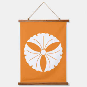 Three ginkgo leaves hanging tapestry