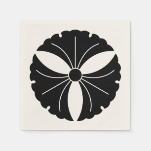 Three ginkgo leaves napkin