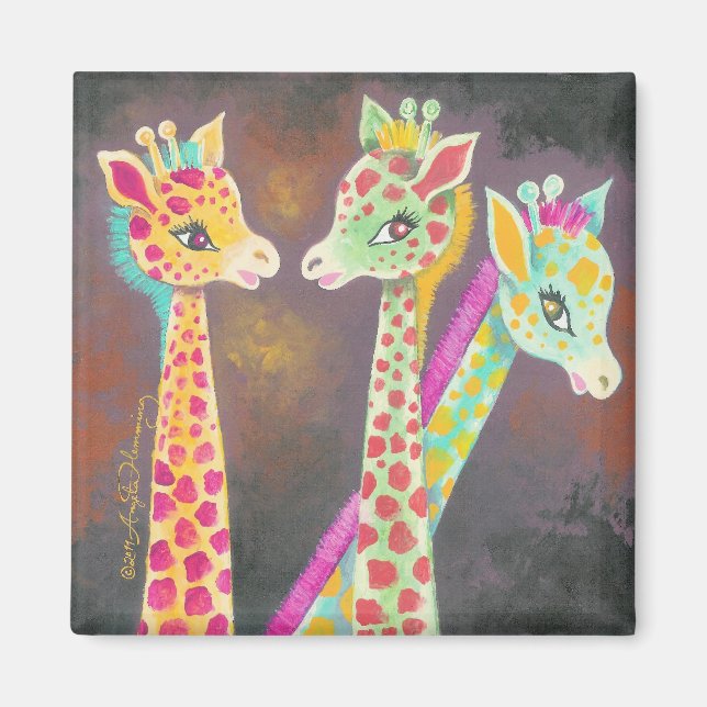 Three Giraffes Magnet (Front)
