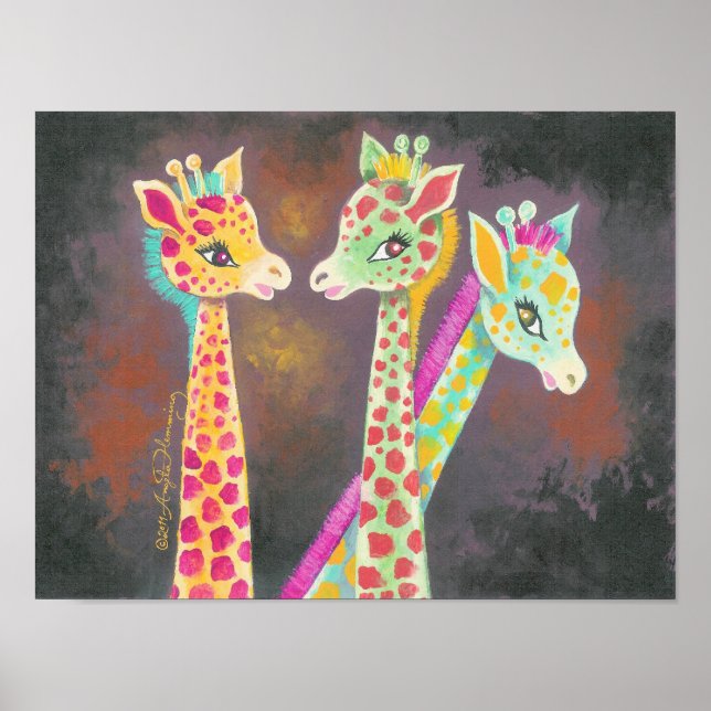 Three Giraffes Poster (Front)