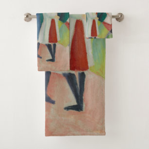 “Three Girls” Art towel set