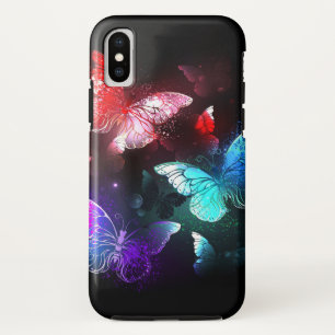 Three Glowing Butterflies on night background Case-Mate iPhone Case