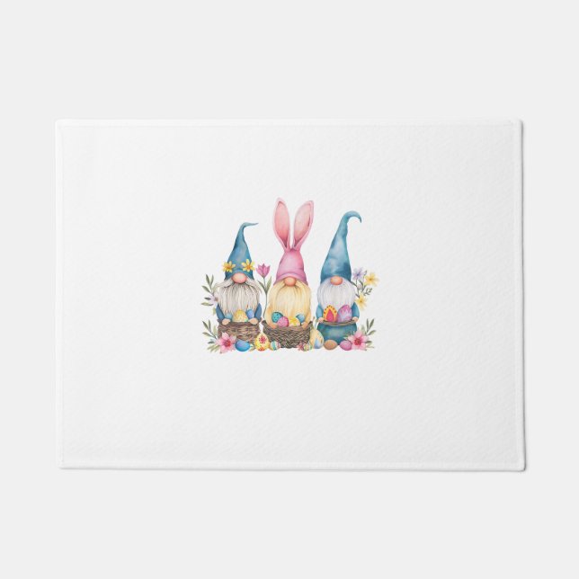 Three Gnome Easter Gnome Easter Egg T-Shirt Doormat (Front)