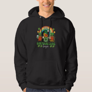 Three Gnome St Patricks Day Let the Shenanigans Be Hoodie