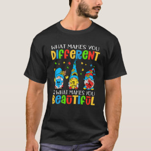 Three Gnomes Autism Awareness Puzzle Piece Autism T-Shirt