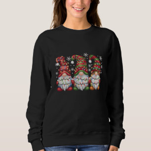Three Gnomes Buffalo Plaid Red Christmas Sweatshirt