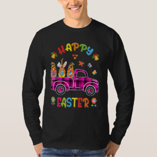 Three Gnomes Bunny Holding Egg Happy Easter Day Tr T-Shirt