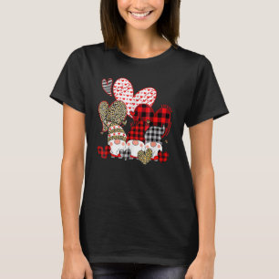 Three Gnomes Hearts Cute Valentines Day Shirts Gir