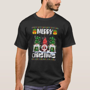Three Gnomes Matching Family Merry Christmas Tree  T-Shirt