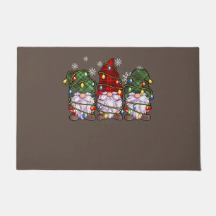 Three Gnomes Shirt Men Women Buffalo Plaid Red Doormat
