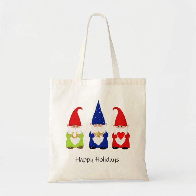 Three Gnomes Tote Bag (Front)