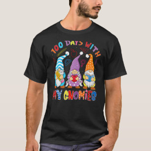 Three Gnomes Virtual Happy 100th Day Of School Tea T-Shirt