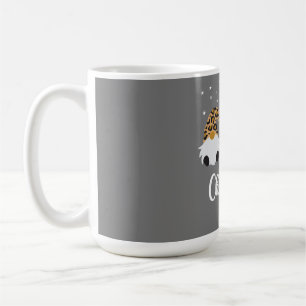 Three Gnomes With Leopard Plaid Gnome Christmas Coffee Mug