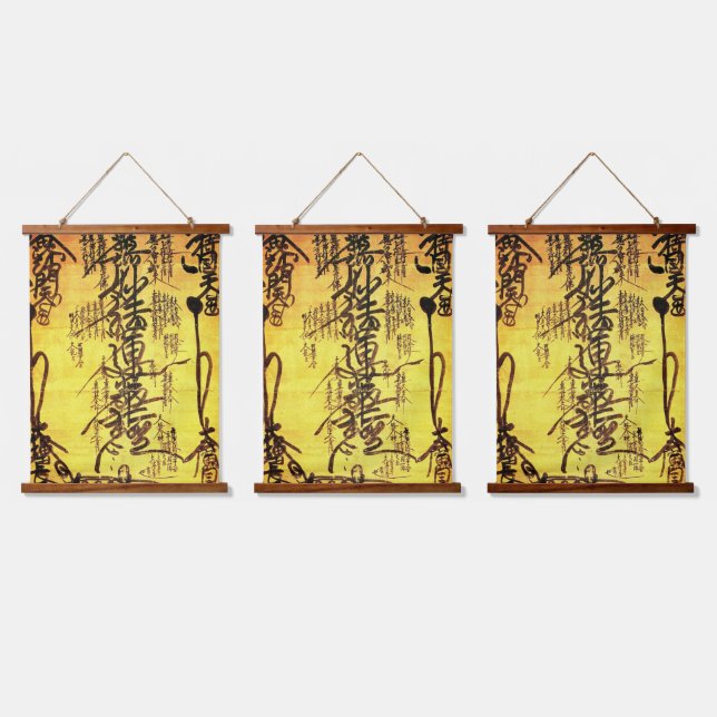 Three Gohonzon Hangings Hanging Tapestry (Triple)