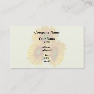 Three Golden Sunflowers Business Card