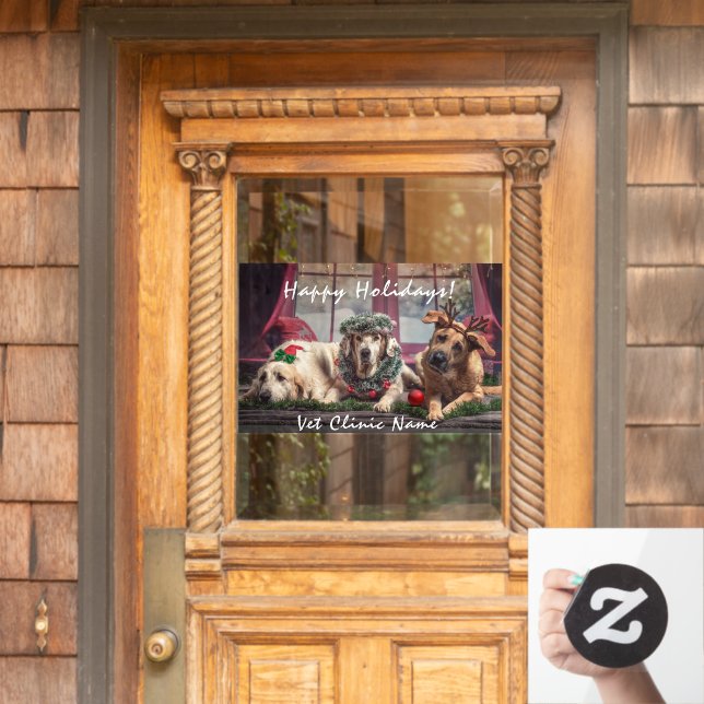 Three Good Dogs Veterinarian Christmas    (Home Door)