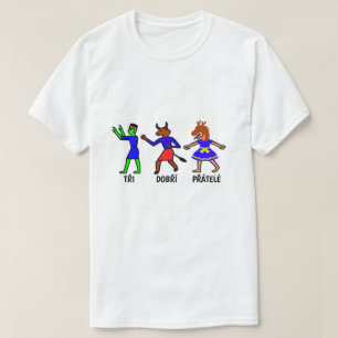 three good friends in Czech T-Shirt