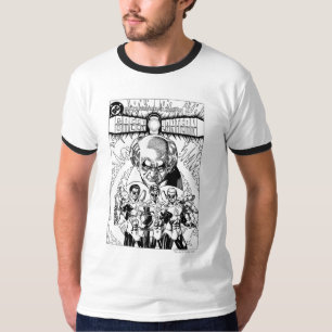 Three Green Lanterns Comic Cover, Black and White T-Shirt