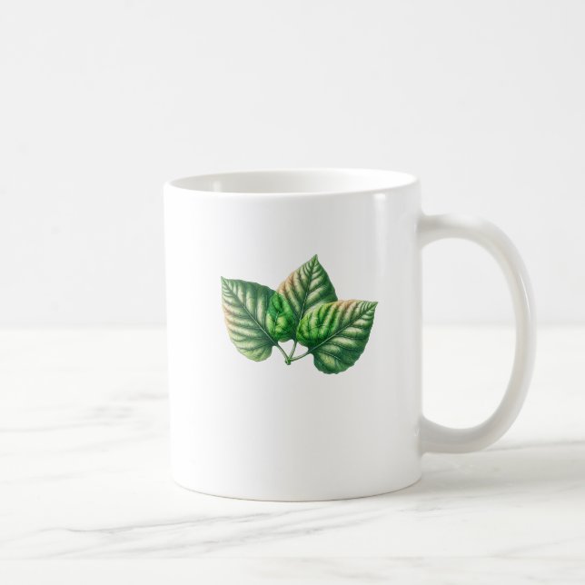 three green leaf for T-shirt Coffee Mug (Right)