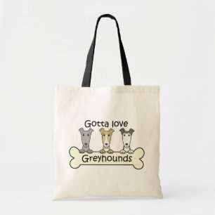 Three Greyhounds Tote Bag