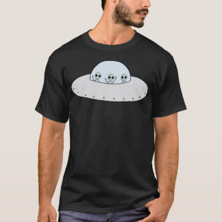Three Greys In A Ufo T-Shirt