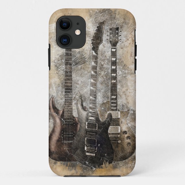 Three Guitars Case-Mate iPhone Case (Back)