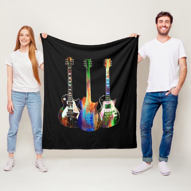 Three Guitars Fleece Blanket (In Situ)
