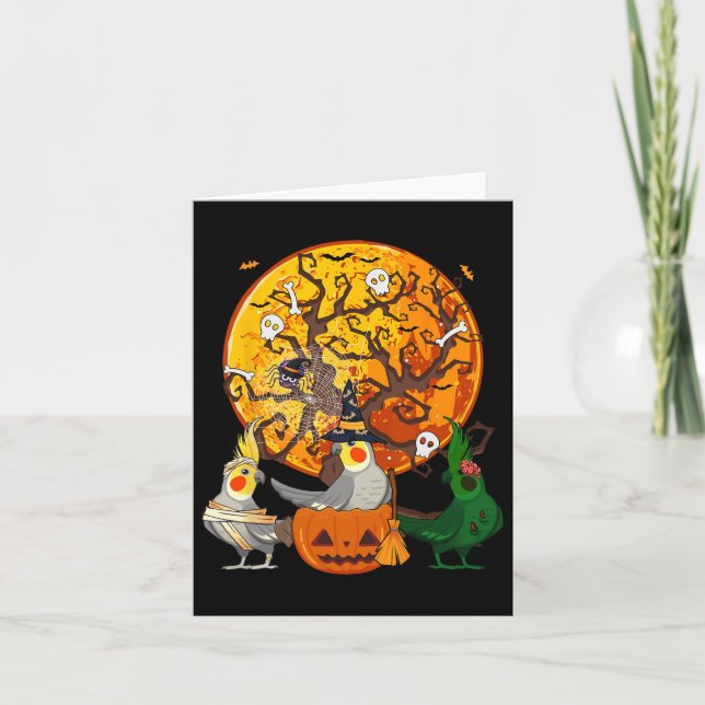 Three Halloween Atiels As Witch Mummy Zombie Lover Card (Front)