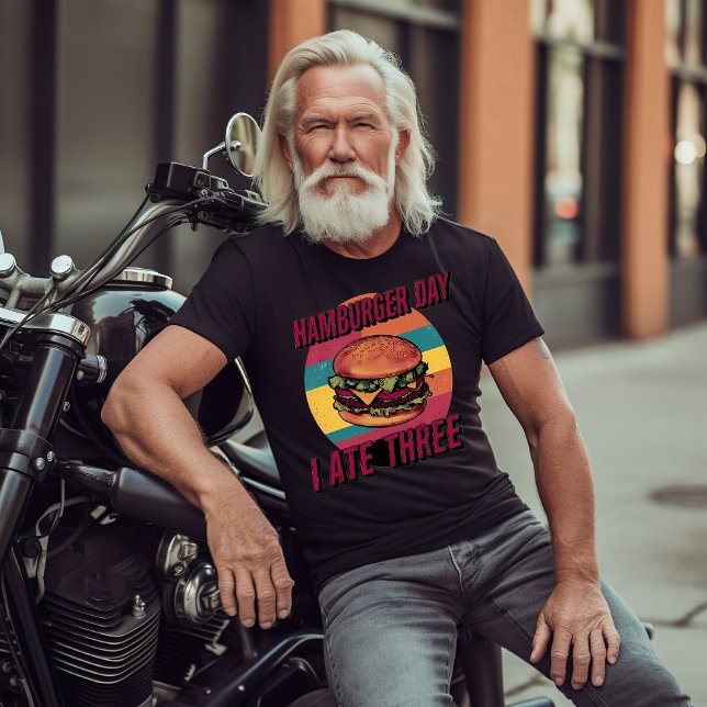 Three Hamburger Day Celebration T-Shirt (Creator Uploaded)