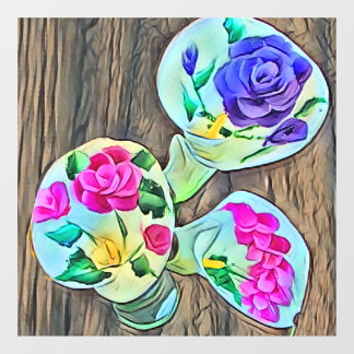 Three Happy Lilys Window Cling