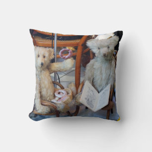 Three Happy Teddy Bears Cushion