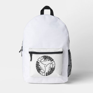 Three head-to tail spiny lobsters printed backpack