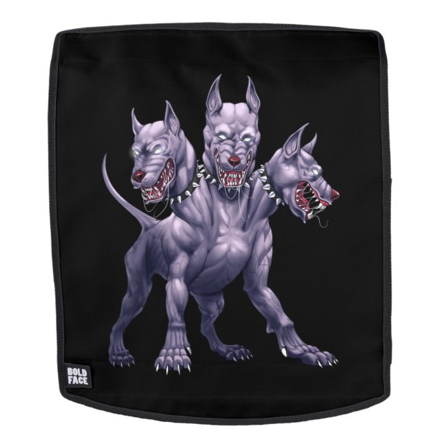 Three Headed Dog Cerberus Backpack (Removable Face)