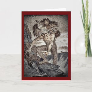 Three Headed Monster Card