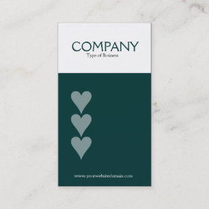 Three Hearts (003333) Business Card