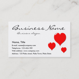 Three Hearts Business Card