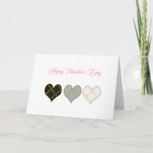Three Hearts Valentine Card
