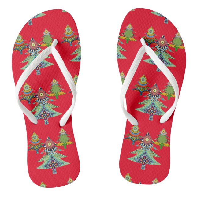 THREE HOLIDAY TREES JANDALS (Footbed)