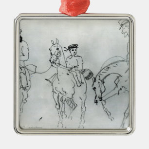 Three Horsemen Metal Tree Decoration