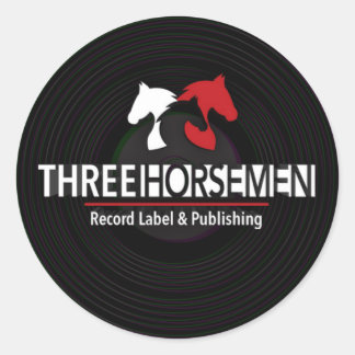 Three horsemen records sticker