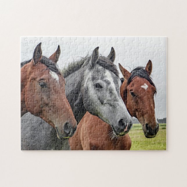 Three Horses Jigsaw Puzzle (Horizontal)