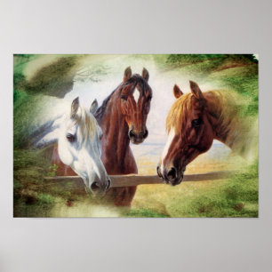 Three Horses Poster
