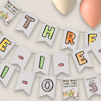 Three-i-e-i-o Farm Animals 3rd Birthday Party