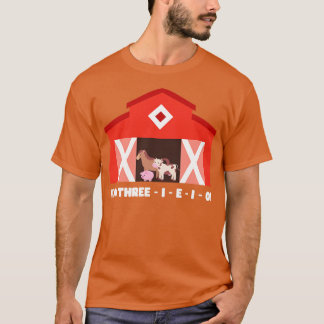 Three I E I O Farm Party T-Shirt