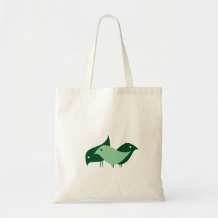 Three Imaginary Girls {birds} Canvas Tote Bag
