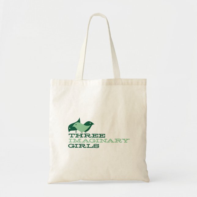 Three Imaginary Girls {logo} Canvas Tote (Front)