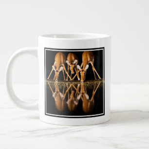 Three Impala Drink Together at Night Large Coffee Mug